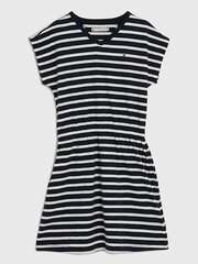 Svītraina kleita Tommy Hilfiger Breton Stripe V-Neck Desert Sky 540125139 cena un informācija | Kleitas meitenēm | 220.lv