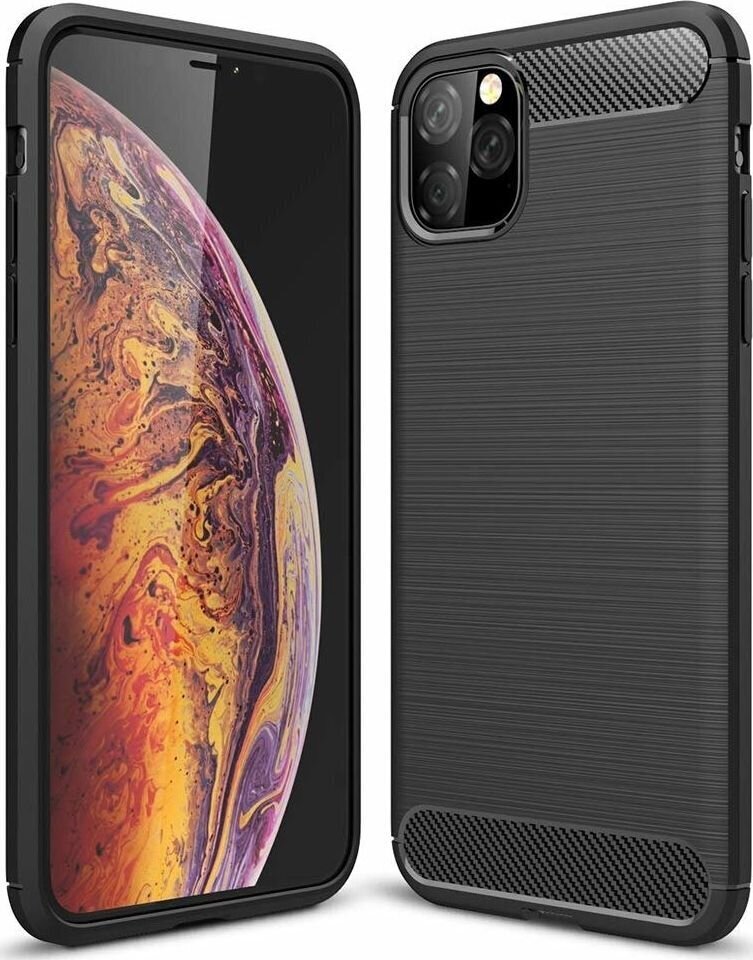 CARBON vāciņš priekš IPHONE 11 PRO MAX melns цена и информация | Telefonu vāciņi, maciņi | 220.lv