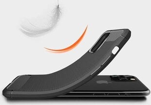 Чехол Carbon для iPhone 11 Pro, черный цена и информация | Чехлы для телефонов | 220.lv