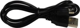 USB kabelis — mini USB, 2 metri, melns cena un informācija | Savienotājkabeļi | 220.lv