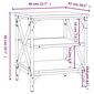 vidaXL galdiņš, ozolkoka krāsā, 40x42x50 cm, inženierijas koks cena un informācija | Žurnālgaldiņi | 220.lv
