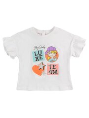 Детская футболка BRUMS Jersey C/stampa  Gesso 520087789 цена и информация | Рубашки для девочек | 220.lv