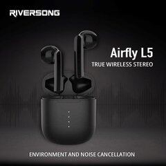 TWS Наушники Riversong Airfly L5, EA267 черный цена и информация | Наушники с микрофоном Asus H1 Wireless Чёрный | 220.lv