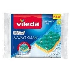 Губка VILEDA Glitzi Always Clean, 2шт. цена и информация | Чистящие средства | 220.lv