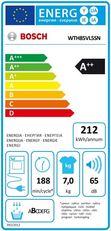 Bosch WTH85VL5SN cena un informācija | Veļas žāvētāji | 220.lv