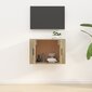 vidaXL sienas TV skapītis, ozolkoka krāsa, 57x34,5x40 cm cena un informācija | TV galdiņi | 220.lv