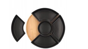 Homla Basic servēšanas šķīvis, 30 cm, melns cena un informācija | Trauki, šķīvji, pusdienu servīzes | 220.lv