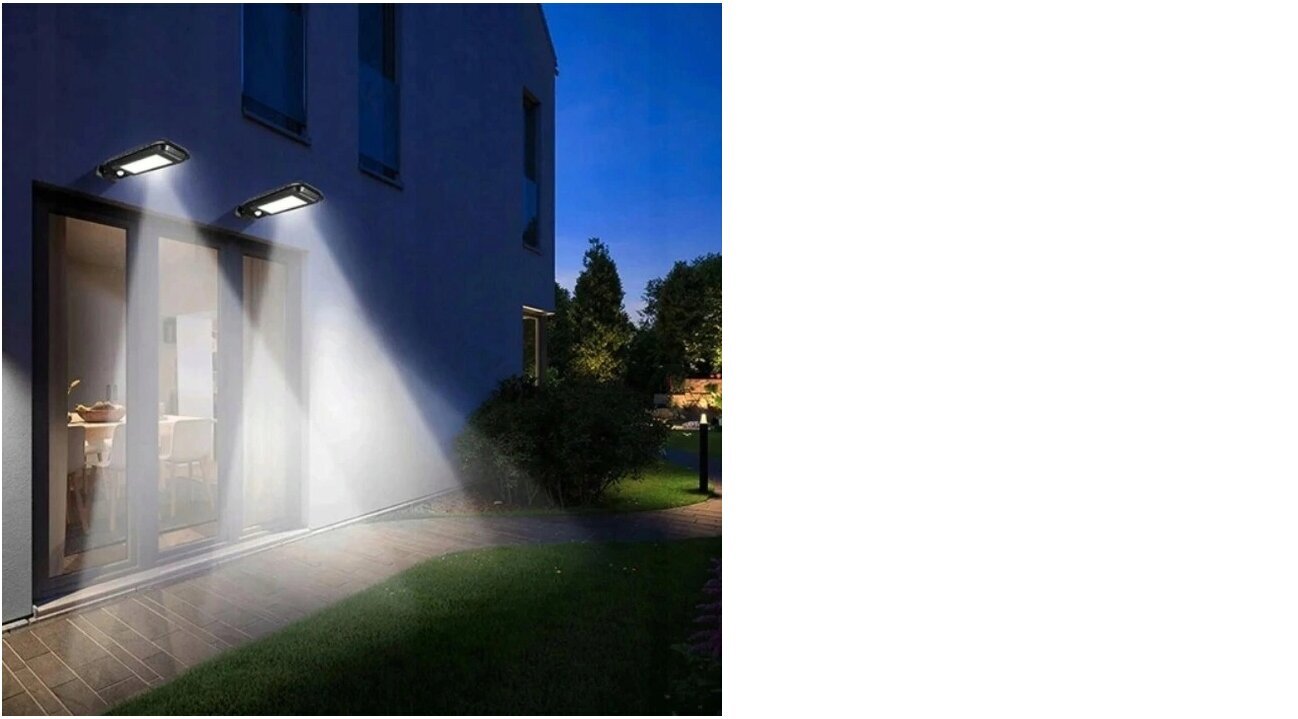 Ielu lampa 100 W 600 lm, ko darbina saules enerģija цена и информация | Āra apgaismojums | 220.lv