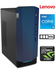 Ideacentre Gaming 5 i5-12400F 16GB 512GB SSD RTX 4060 Windows 10 Stacionārais dators cena un informācija | Stacionārie datori | 220.lv