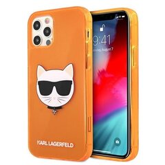 Oriģināls vāciņš KARL LAGERFELD - iPhone 12 / 12 PRO , oranžs cena un informācija | Telefonu vāciņi, maciņi | 220.lv