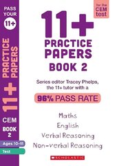 11plus Practice Papers for the CEM Test Ages 10-11 - Book 2 цена и информация | Книги для подростков и молодежи | 220.lv