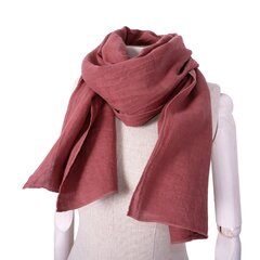 Льняной шарф Norravilla Dusty Rose цена и информация | Женские шарфы, платки | 220.lv