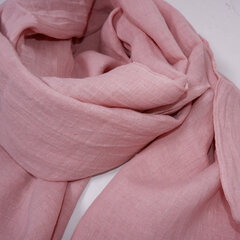 Льняной шарф Norravilla Pastel Pink цена и информация | Женские шарфы, платки | 220.lv