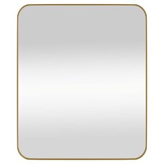 vidaXL sienas spogulis, zelta krāsā, 50x60 cm, taisnstūra цена и информация | Зеркала | 220.lv