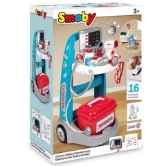 Электронная медицинская тележка - Smoby, 16 элементов цена и информация | Игрушки для девочек | 220.lv