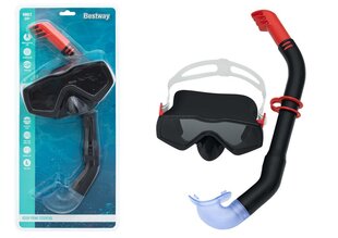 Набор для подводного плавания - маска с трубкой Bestway, черный цена и информация | Маски для плавания | 220.lv