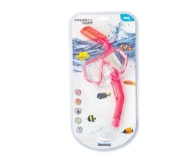 Детская маска для подводного плавания с трубкой Bestway, розовая цена и информация | Маски для дайвинга | 220.lv
