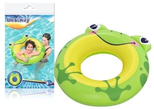 Piepūšamais peldēšanas ritenis Bestway Frog, 76 cm cena un informācija | Piepūšamās rotaļlietas un pludmales preces | 220.lv