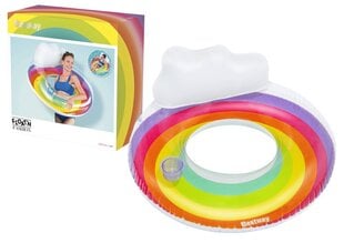 Piepūšamais peldriņķis Bestway Rainbow, 107 cm, dažādas krāsas cena un informācija | Piepūšamās rotaļlietas un pludmales preces | 220.lv