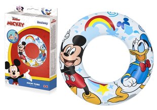 Надувное колесо для плавания Bestway Mickey Mouse, 56 см цена и информация | Надувные и пляжные товары | 220.lv