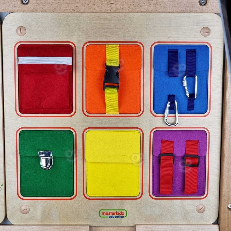Koka dēlis Masterkidz - Pockets Masterkidz цена и информация | Rotaļlietas zīdaiņiem | 220.lv