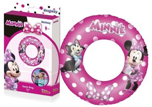 Bestway Minnie Mouse piepūšamais peldriņķis 56 cm cena un informācija | Piepūšamās rotaļlietas un pludmales preces | 220.lv
