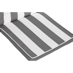 Подушка для стула DKD Home Decor, серый / белый (42 x 4 x 115 cм) цена и информация | Декоративные подушки и наволочки | 220.lv