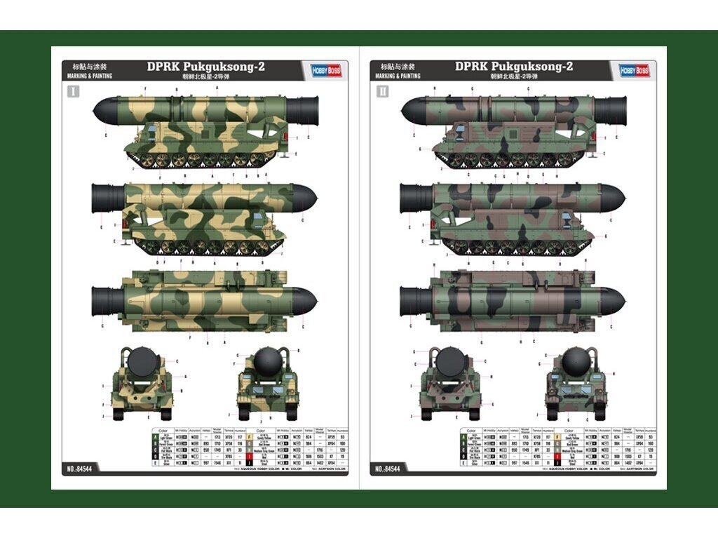 Hobby Boss - DPRK Pukguksong-2, 1/35, 84544 cena un informācija | Konstruktori | 220.lv