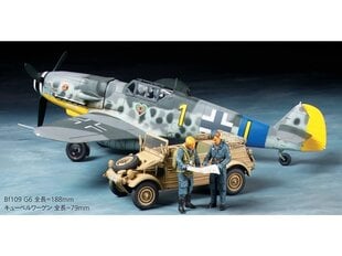 Tamiya - Messerschmitt Bf109 G-6 & Kübelwagen Type 82 Set, 25204 cena un informācija | Konstruktori | 220.lv