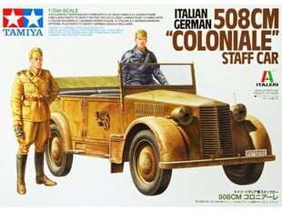 Tamiya - Italian/German 508CM "Coloniale" Staff Car, 1/35, 37014 цена и информация | Конструкторы и кубики | 220.lv