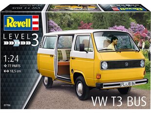Revell - VW T3 Bus, 1/24, 07706 cena un informācija | Konstruktori | 220.lv