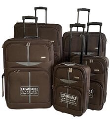 Vidējais ceļojuma čemodāns Airtex Worldline marron, 521/M цена и информация | Чемоданы, дорожные сумки | 220.lv