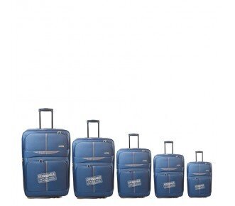 Liels ceļojumu čemodāns Airtex Worldline zils, 521/L cena un informācija | Koferi, ceļojumu somas | 220.lv