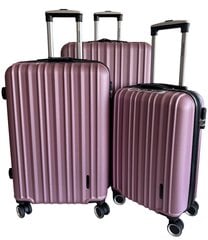 Liels ceļojumu čemodāns Airtex Worldline Braga rozā, 623/L цена и информация | Чемоданы, дорожные сумки | 220.lv