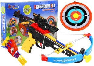 Арбалет Kingsport со стрелами и мишенью цена и информация | Игрушки для мальчиков | 220.lv