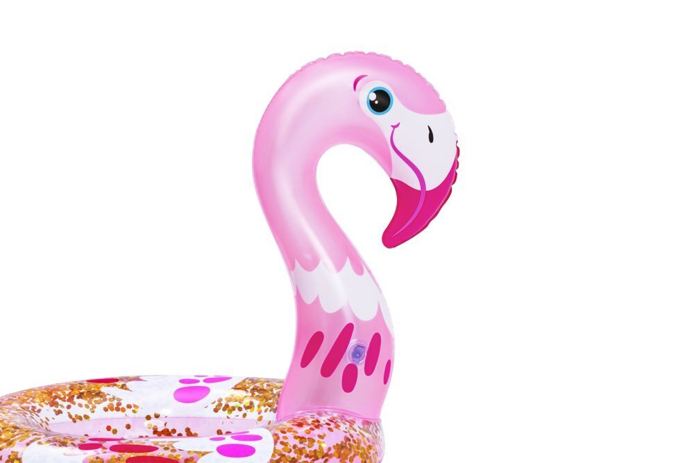 Piepūšamais bērnu peldēšanas riņķis "Flamingo", 61cm cena un informācija | Ūdens, smilšu un pludmales rotaļlietas | 220.lv