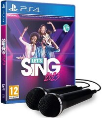Let's Sing 2023 ar 2 mikrofoniem cena un informācija | Datorspēles | 220.lv