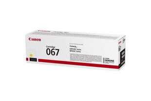 оригинальный тонер canon 067 y, желтый, 1250p, 5099c002, canon lbp631cdw, lbp633cdw, mf651cw, mf655cdw, mf657cdw, o цена и информация | Картриджи для лазерных принтеров | 220.lv