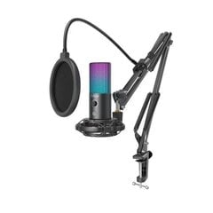 Проводной микрофон Fifine T669 PRO3 с RGB-подсветкой и подставкой | USB цена и информация | Микрофоны | 220.lv