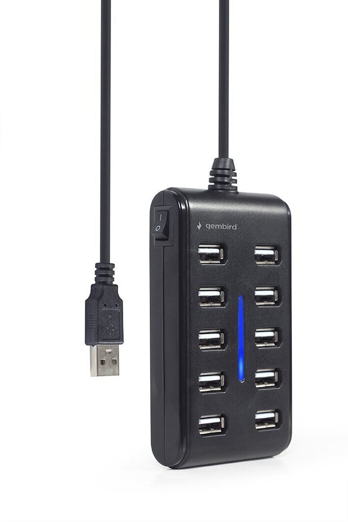 Adapteris Gembird UHB-U2P10P-01, USB 2.0 cena un informācija | Adapteri un USB centrmezgli | 220.lv