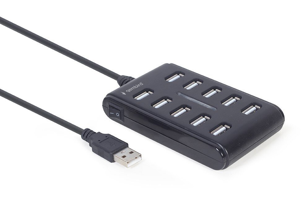 Adapteris Gembird UHB-U2P10P-01, USB 2.0 cena un informācija | Adapteri un USB centrmezgli | 220.lv
