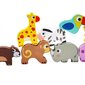 Koka spēle bērniem "Safari Zoo" 13 gabali, Woopie цена и информация | Attīstošās rotaļlietas | 220.lv