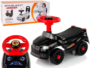 Skūteris melns, Lean Toys Starlight shadow cena un informācija | Rotaļlietas zīdaiņiem | 220.lv