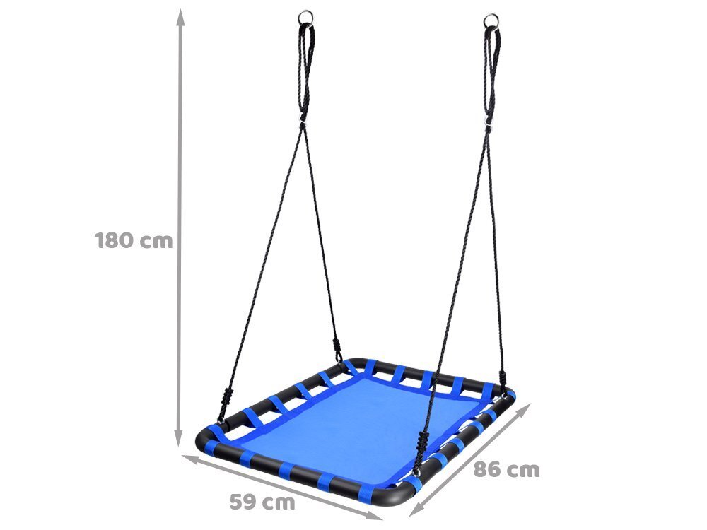 SkyFlyer āra šūpoles 76x102cm, zilas cena un informācija | Šūpoles | 220.lv