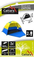 Pludmales telts Cattara Zaton, 200x120x120cm cena un informācija | Teltis | 220.lv