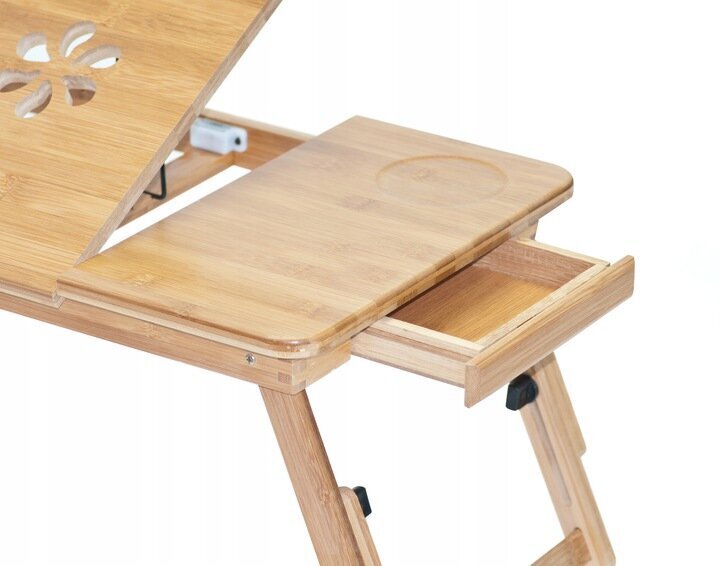 Koka klēpjdatora galds FLEXI cena un informācija | Datorgaldi, rakstāmgaldi, biroja galdi | 220.lv