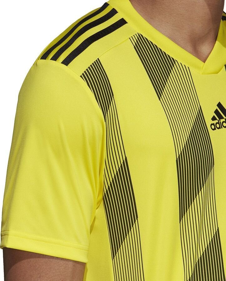 Futbola krekls Adidas Striped 19 Jsy, dzeltens cena un informācija | Futbola formas un citas preces | 220.lv