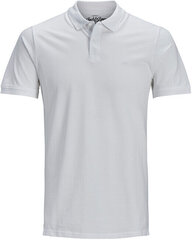 Vīriešu polo krekls Slim Fit JJEBASIC 12136516 Balts цена и информация | Мужские футболки | 220.lv