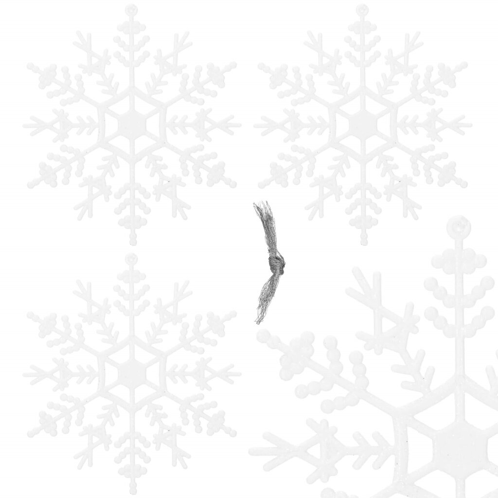 Ziemassvētku dekorācijas sniegpārsliņas, 3 gab. cena un informācija | Svētku dekorācijas | 220.lv