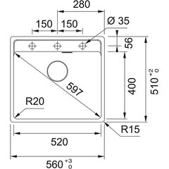 Кухонная мойка из каменной массы Franke Maris MRG 610-52 A цена и информация | Раковины на кухню | 220.lv